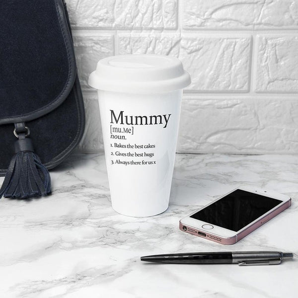 Ceramic Travel Mug with Silicone Lid