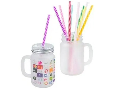 Mason Jar with straw