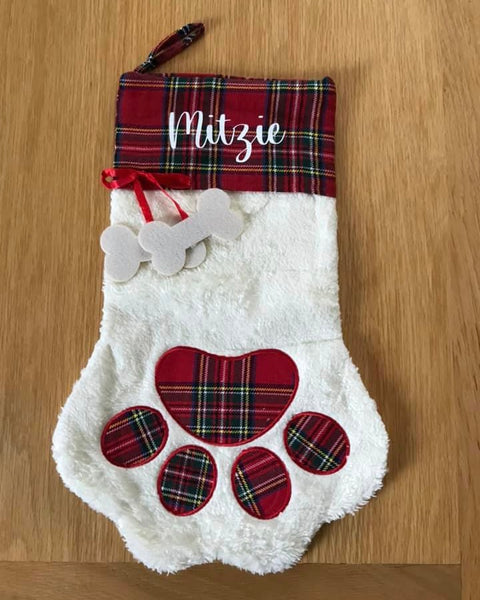 Paw Print Pet Stockings