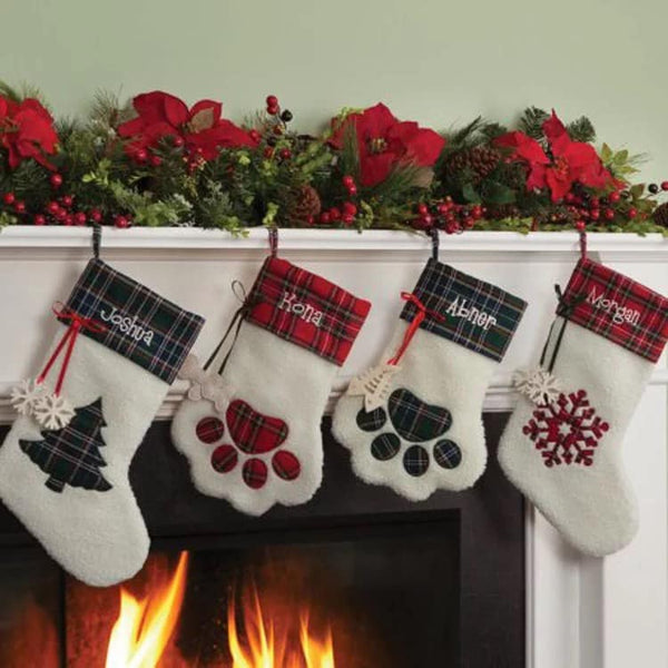 Paw Print Pet Stockings