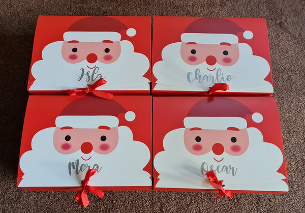 Santa Christmas Box red
