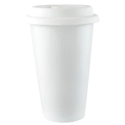 Ceramic Travel Mug with Silicone Lid