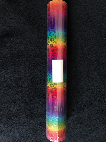 Rainbow Holo Leopard Vinyl
