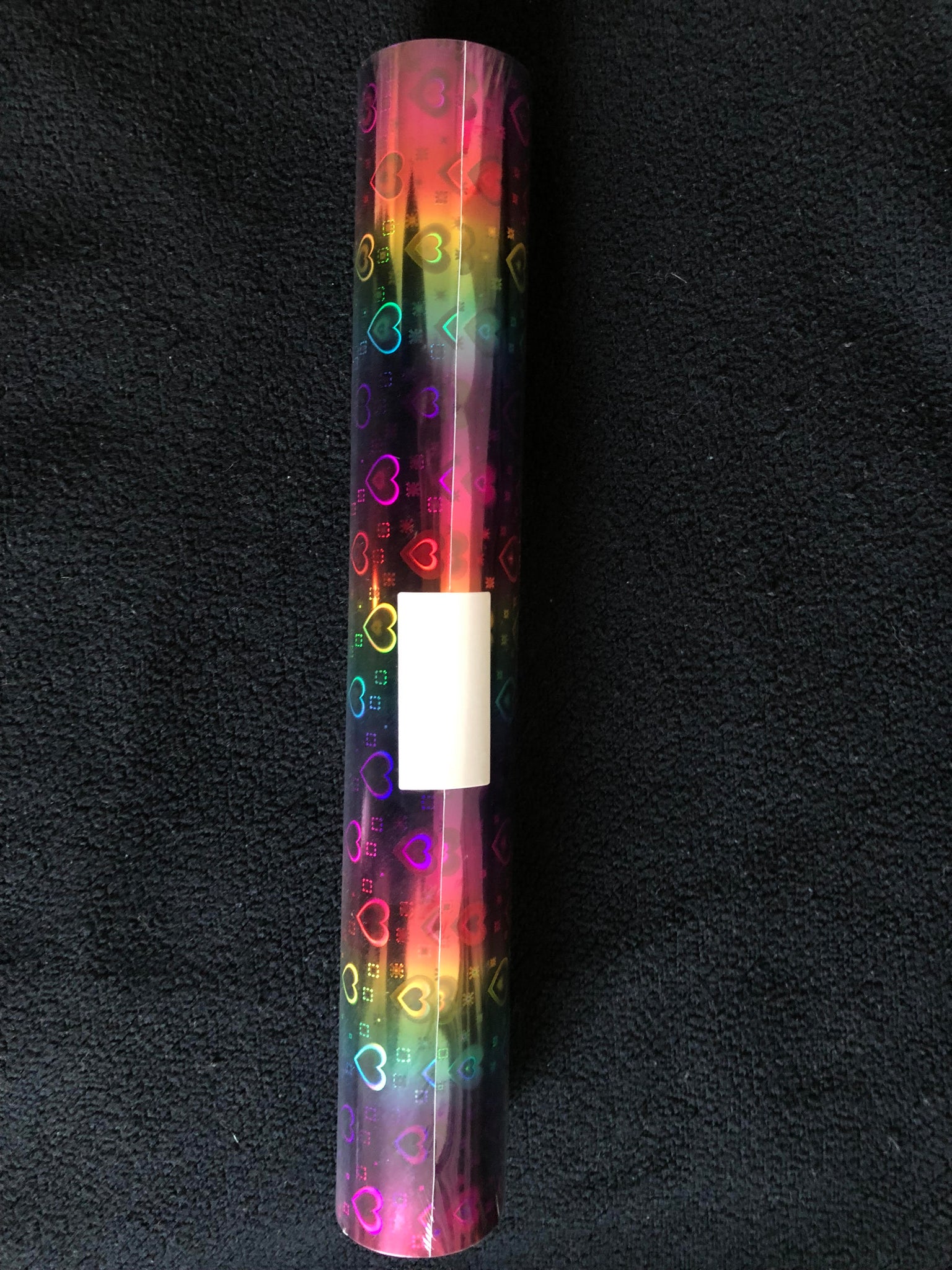 Rainbow Holo Heart Vinyl