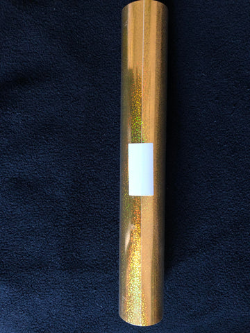 Sparkle Holographic Gold Vinyl